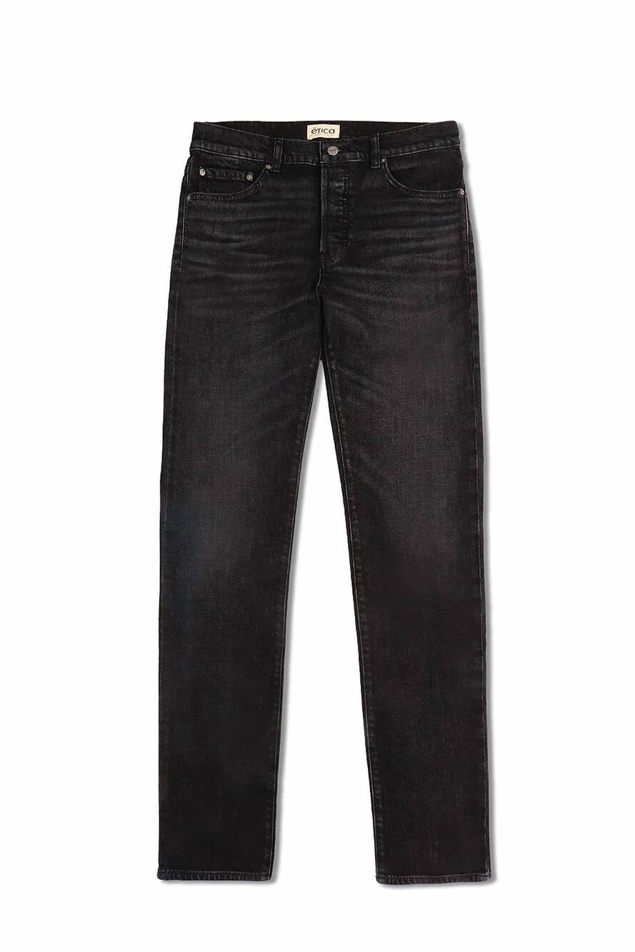 NEW ETICA women's racer straight jeans in overcast